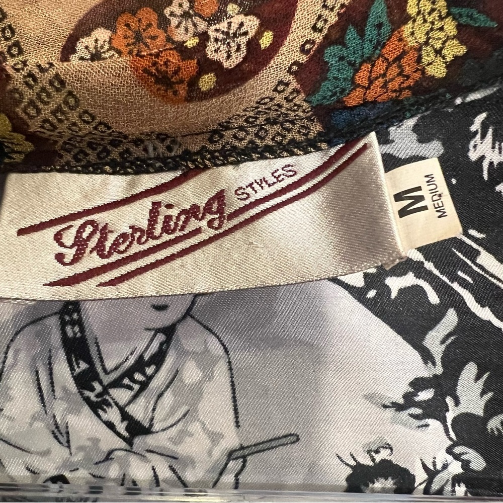 Silk Art to Wear Sheer Kimono Jacket - Picture 7 of 8